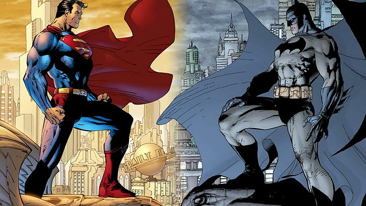 Batman e Superman, batman e superman, fumetti, 1920x1080, batman, superman, Sfondo HD