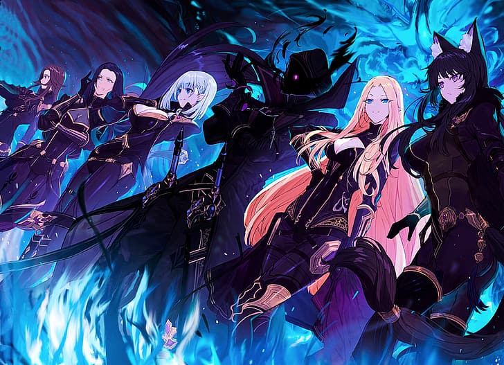 Die Eminenz im Schatten, Shadow Garden, Anime Girls, Anime, Elfen, HD-Hintergrundbild