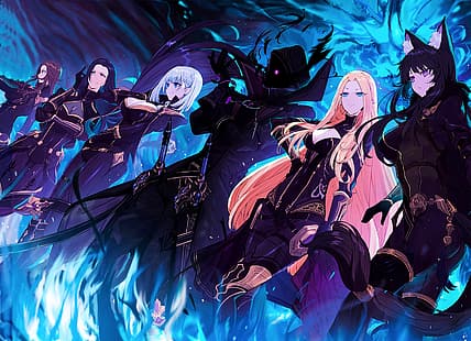 Die Eminenz im Schatten, Shadow Garden, Anime Girls, Anime, Elfen, HD-Hintergrundbild HD wallpaper