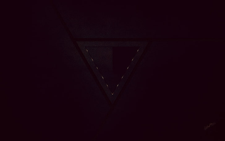 триъгълник, геометрия, абстракт, HD тапет