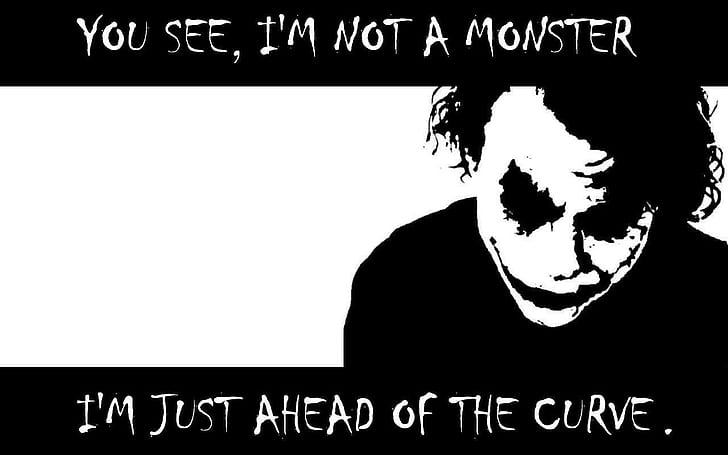 Heath Ledge stencil wallpaper, Joker, The Dark Knight, HD wallpaper