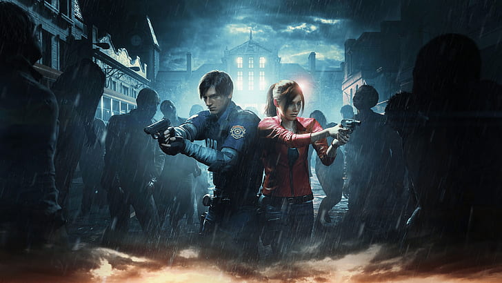 Клэр Редфилд, Resident evil 2, игры, 2019 игры, HD, Леон Кеннеди, HD обои