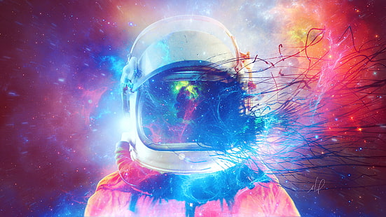 Astronaut Dream 4K, ความฝัน, นักบินอวกาศ, วอลล์เปเปอร์ HD HD wallpaper
