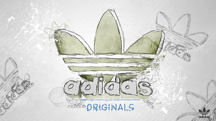 adidas illustraton, style, sign, patterns, sport, figure, logo, lines, sketch, brand, 1920x1080, picture, adidas originals, the sketch, HD wallpaper