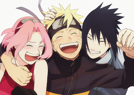 Naruto, Sakura und Sasuke, Anime, Naruto, Naruto Uzumaki, Sakura Haruno, Sasuke Uchiha, HD-Hintergrundbild HD wallpaper