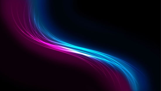 ola, abstracto, colores, azul, oscuro, Fondo de pantalla HD HD wallpaper