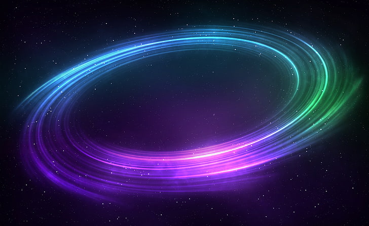 Colorful Space Vortex Background, purple and green galaxy, Space, Colorful, Background, Vortex, HD wallpaper