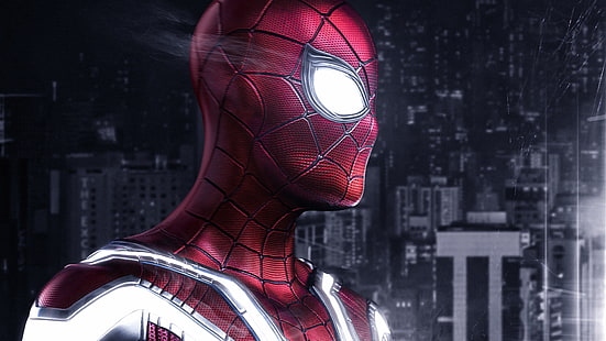 spiderman, hd, 4k, произведения на изкуството, deviantart, дигитално изкуство, художник, супергерои, HD тапет HD wallpaper