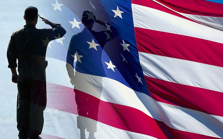 USA, Flag, Veterans Day, Star, Military, usa, flag, veterans day, star, military, HD wallpaper