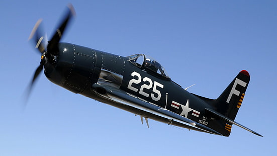 เครื่องบินทหาร Grumman F8F Bearcat เครื่องบิน, วอลล์เปเปอร์ HD HD wallpaper