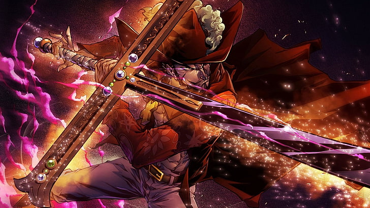 Anime, One Piece, Dracule Mihawk, HD-Hintergrundbild