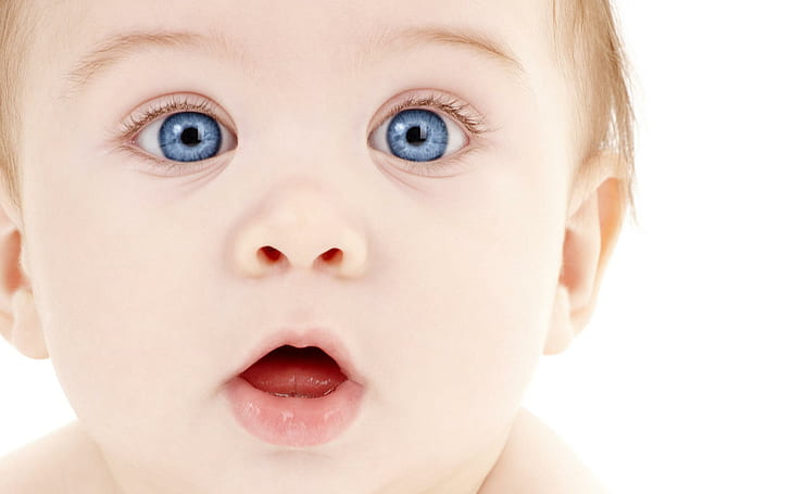 Blue Eyes Cute Baby, bayi bermata biru, biru, cute, baby, eyes, Wallpaper HD