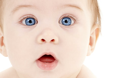 Blue Eyes Cute Baby, niebieskookie dziecko, niebieskie, słodkie, kochanie, oczy, Tapety HD HD wallpaper