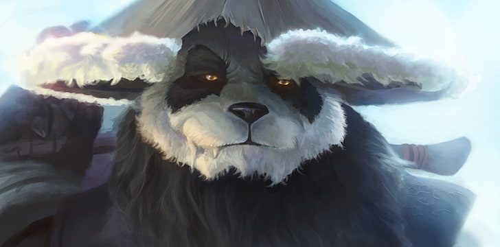 Kung Fu Panda tapet, World of Warcraft, Warcraft, wow, konst, Mists of Pandaria, panda, HD tapet