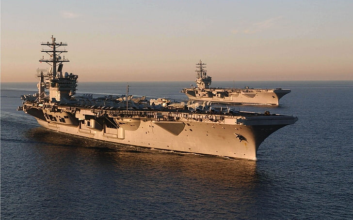 Военные корабли, USS Nimitz (CVN-68), Авианосец, Военный корабль, HD обои