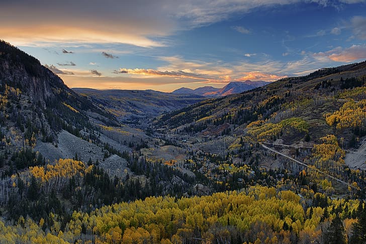 Colorado, photography, landscape, fall, Aspen, San Miguel, HD wallpaper