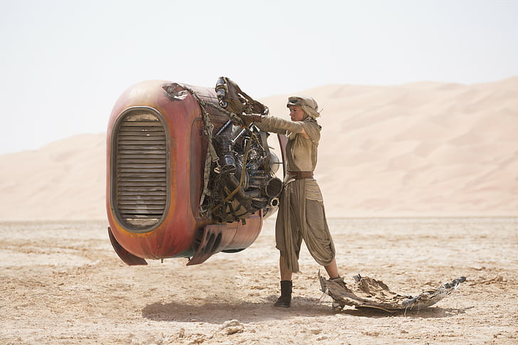 Star Wars: Episode VII - The Force Awakens, Daisy Ridley, HD wallpaper