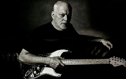 Pink Floyd, Çamurluk, gitar, David Gilmour, gitarist, Stratocaster, HD masaüstü duvar kağıdı HD wallpaper