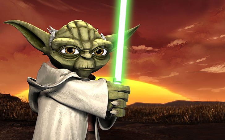 Star Wars Yoda HD, master yoda from star wars illustration, movies, star, wars, yoda, HD wallpaper