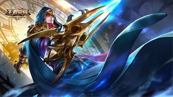 King Of Glory Warrior Lan Ling Increasing Movement Speed By 20% When Moving Near The Enemy Higher Speed Than Other Heroes Hd Wallpaper For Mobile Phones Tablet And Pc 1920×1080, HD wallpaper