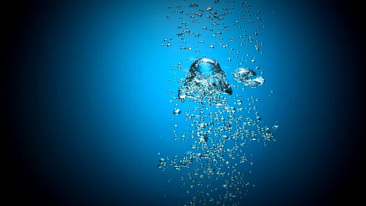 пузыри, вода, HD обои