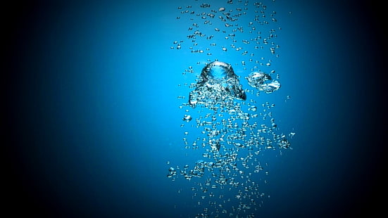 bubbles, water, HD wallpaper HD wallpaper