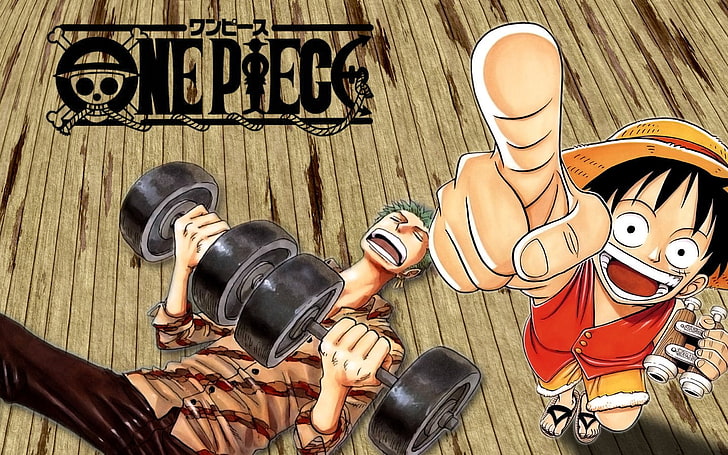 Wallpaper One Piece Luffy dan Roronoa Zoro, Anime, One Piece, Wallpaper HD