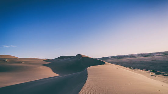 desierto, fotografía, arena, desierto, cielo despejado, Fondo de pantalla HD HD wallpaper