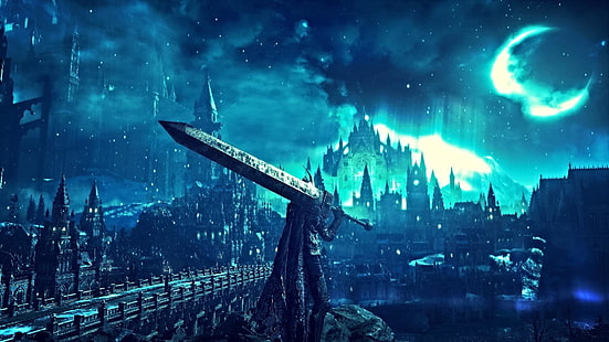 Person hält Schwert Wallpaper, Dark Souls, Dark Souls III, HD-Hintergrundbild HD wallpaper