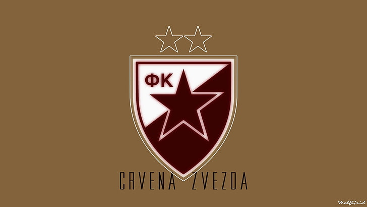 logotipo, esporte, crista, futebol, Crvena Zvezda, HD papel de parede