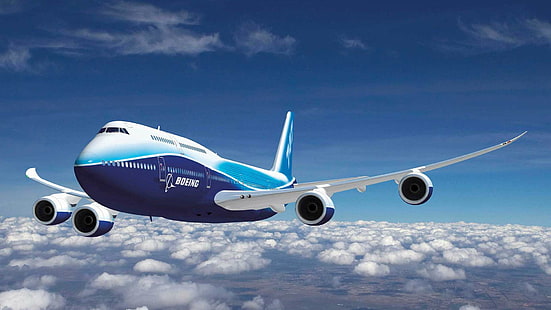 Boeing 747-800 HD, 747-800, Boeing, HD-Hintergrundbild HD wallpaper