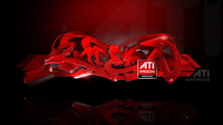 ATI Radeon Графика абстрактные объявления, ATI, графика, аннотация, реклама, HD обои