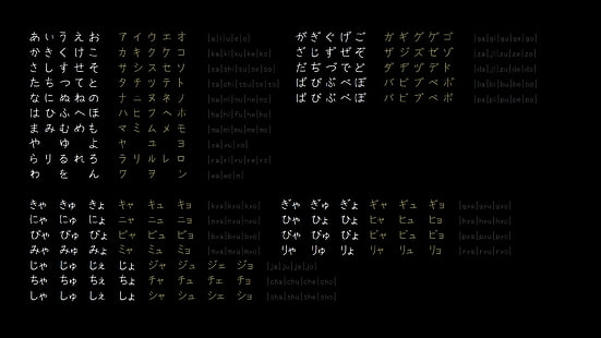 Hiragana, Kana, Katakana, HD-Hintergrundbild HD wallpaper