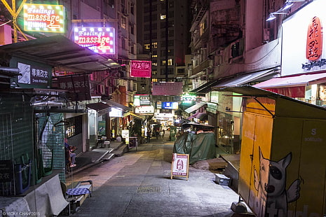 Hongkong, miasto, Chiny, Azja, architektura, pejzaż miejski, budownictwo, urbanistyka, Tapety HD HD wallpaper