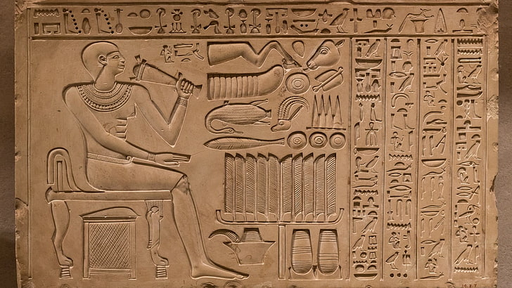 Stworzone przez człowieka, hieroglify, Tapety HD