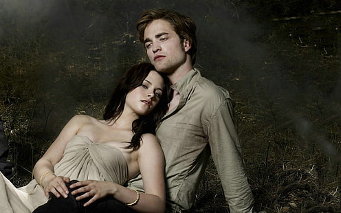 ภาพยนตร์ Twilight, Bella Swan, Edward Cullen, Kristen Stewart, Robert Pattinson, วอลล์เปเปอร์ HD HD wallpaper