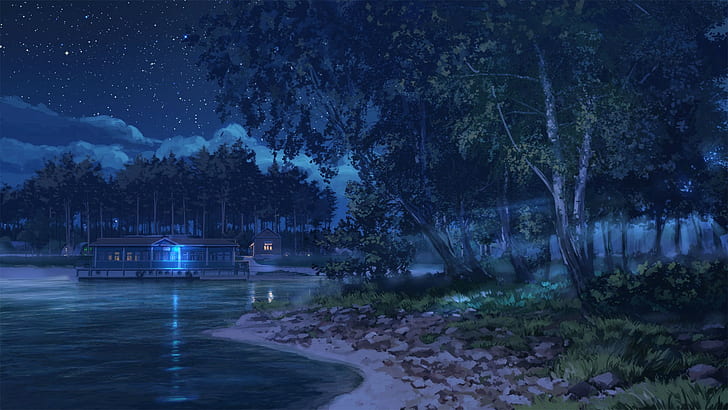 صيف دائم ، ليلة مرصعة بالنجوم ، ArseniXC، خلفية HD