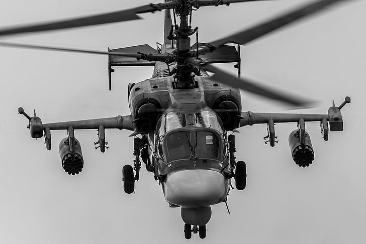 Militära helikoptrar, Kamov Ka-52 alligator, flygplan, attackhelikopter, helikopter, HD tapet