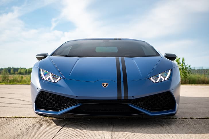 Lamborghini, frontal, vista, Edición, Huracan, Avio, Fondo de pantalla HD